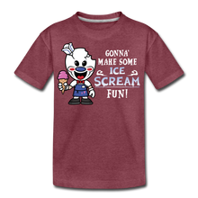Load image into Gallery viewer, Ice Scream Fun T-Shirt - heather burgundy