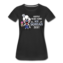 Load image into Gallery viewer, Ice Scream Fun T-Shirt (Womens) - black