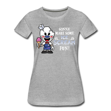 Load image into Gallery viewer, Ice Scream Fun T-Shirt (Womens) - heather gray