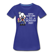 Load image into Gallery viewer, Ice Scream Fun T-Shirt (Womens) - royal blue