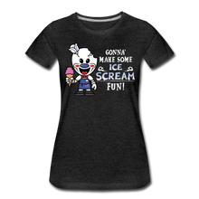 Load image into Gallery viewer, Ice Scream Fun T-Shirt (Womens) - charcoal gray