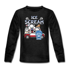 Load image into Gallery viewer, Ice Scream Truck Long-Sleeve T-Shirt - charcoal gray