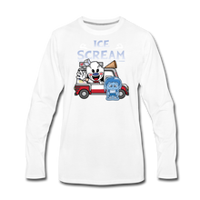 Load image into Gallery viewer, Ice Scream Truck Long-Sleeve T-Shirt (Mens) - white