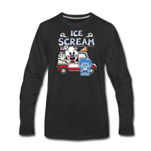 Load image into Gallery viewer, Ice Scream Truck Long-Sleeve T-Shirt (Mens) - black