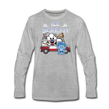 Load image into Gallery viewer, Ice Scream Truck Long-Sleeve T-Shirt (Mens) - heather gray