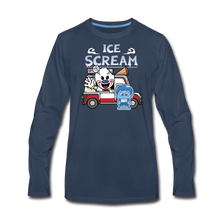 Load image into Gallery viewer, Ice Scream Truck Long-Sleeve T-Shirt (Mens) - navy