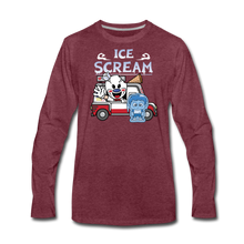 Load image into Gallery viewer, Ice Scream Truck Long-Sleeve T-Shirt (Mens) - heather burgundy