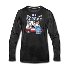 Load image into Gallery viewer, Ice Scream Truck Long-Sleeve T-Shirt (Mens) - charcoal gray