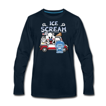 Load image into Gallery viewer, Ice Scream Truck Long-Sleeve T-Shirt (Mens) - deep navy