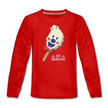 Load image into Gallery viewer, Ice Scream Pop Long-Sleeve T-Shirt - red