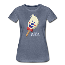 Load image into Gallery viewer, Ice Scream Pop T-Shirt (Womens) - heather blue