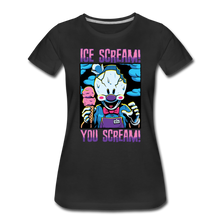 Load image into Gallery viewer, Ice Scream You Scream T-Shirt (Womens) - black