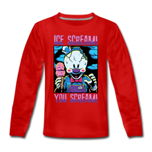 Load image into Gallery viewer, Ice Scream You Scream Long-Sleeve T-Shirt - red