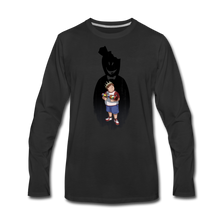 Load image into Gallery viewer, Charlie Ready To Attack Long-Sleeve T-Shirt (Mens) - black