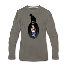 Load image into Gallery viewer, Charlie Ready To Attack Long-Sleeve T-Shirt (Mens) - asphalt gray