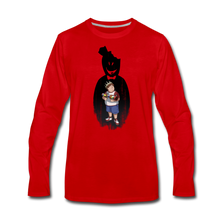 Load image into Gallery viewer, Charlie Ready To Attack Long-Sleeve T-Shirt (Mens) - red