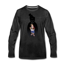 Load image into Gallery viewer, Charlie Ready To Attack Long-Sleeve T-Shirt (Mens) - charcoal gray