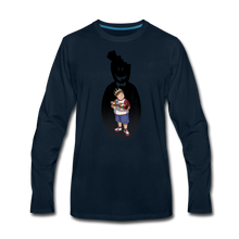 Load image into Gallery viewer, Charlie Ready To Attack Long-Sleeve T-Shirt (Mens) - deep navy