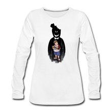 Load image into Gallery viewer, Charlie Ready To Attack Long-Sleeve T-Shirt (Womens) - white