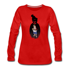 Load image into Gallery viewer, Charlie Ready To Attack Long-Sleeve T-Shirt (Womens) - red