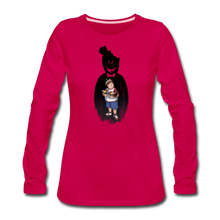 Load image into Gallery viewer, Charlie Ready To Attack Long-Sleeve T-Shirt (Womens) - dark pink
