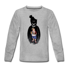 Load image into Gallery viewer, Charlie Ready To Attack Long-Sleeve T-Shirt - heather gray