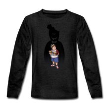 Load image into Gallery viewer, Charlie Ready To Attack Long-Sleeve T-Shirt - charcoal gray