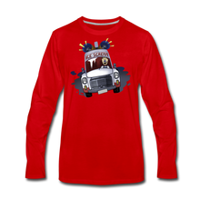 Load image into Gallery viewer, Ice Scream Driving Long-Sleeve T-Shirt (Mens) - red