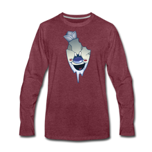 Load image into Gallery viewer, Rod Melting Long-Sleeve T-Shirt (Mens) - heather burgundy