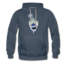 Load image into Gallery viewer, Rod Melting Hoodie (Mens) - heather denim