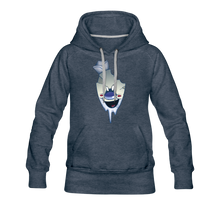 Load image into Gallery viewer, Rod Melting Hoodie (Womens) - heather denim