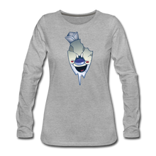 Load image into Gallery viewer, Rod Melting Long-Sleeve T-Shirt (Womens) - heather gray