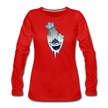 Load image into Gallery viewer, Rod Melting Long-Sleeve T-Shirt (Womens) - red