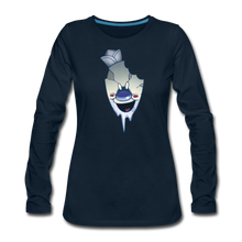 Load image into Gallery viewer, Rod Melting Long-Sleeve T-Shirt (Womens) - deep navy