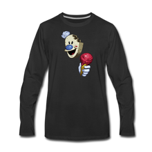 Load image into Gallery viewer, The Ice Scream Man Long-Sleeve T-Shirt (Mens) - black
