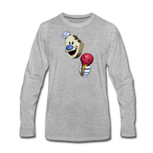 Load image into Gallery viewer, The Ice Scream Man Long-Sleeve T-Shirt (Mens) - heather gray