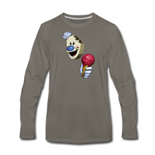 Load image into Gallery viewer, The Ice Scream Man Long-Sleeve T-Shirt (Mens) - asphalt gray