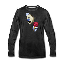 Load image into Gallery viewer, The Ice Scream Man Long-Sleeve T-Shirt (Mens) - charcoal gray