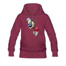 Load image into Gallery viewer, The Ice Scream Man Hoodie (Womens) - burgundy