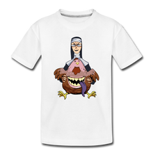 Load image into Gallery viewer, Evil Nun Gummy T-Shirt - white