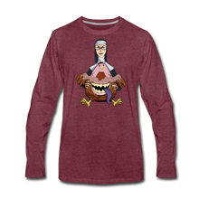 Load image into Gallery viewer, Evil Nun Gummy Long-Sleeve T-Shirt (Mens) - heather burgundy