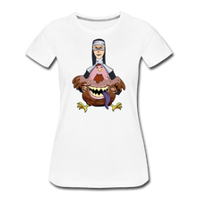 Load image into Gallery viewer, Evil Nun Gummy T-Shirt (Womens) - white