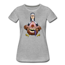 Load image into Gallery viewer, Evil Nun Gummy T-Shirt (Womens) - heather gray