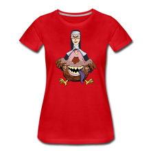 Load image into Gallery viewer, Evil Nun Gummy T-Shirt (Womens) - red