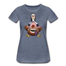 Load image into Gallery viewer, Evil Nun Gummy T-Shirt (Womens) - heather blue