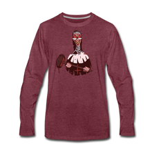 Load image into Gallery viewer, Evil Nun Hammer Long-Sleeve T-Shirt (Mens) - heather burgundy