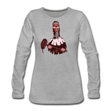 Load image into Gallery viewer, Evil Nun Hammer Long-Sleeve T-Shirt (Womens) - heather gray