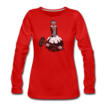 Load image into Gallery viewer, Evil Nun Hammer Long-Sleeve T-Shirt (Womens) - red