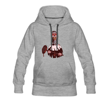 Load image into Gallery viewer, Evil Nun Hammer Hoodie (Womens) - heather gray