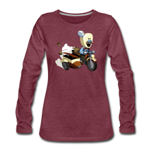 Load image into Gallery viewer, Evil Nun Joseph Long-Sleeve T-Shirt (Womens) - heather burgundy